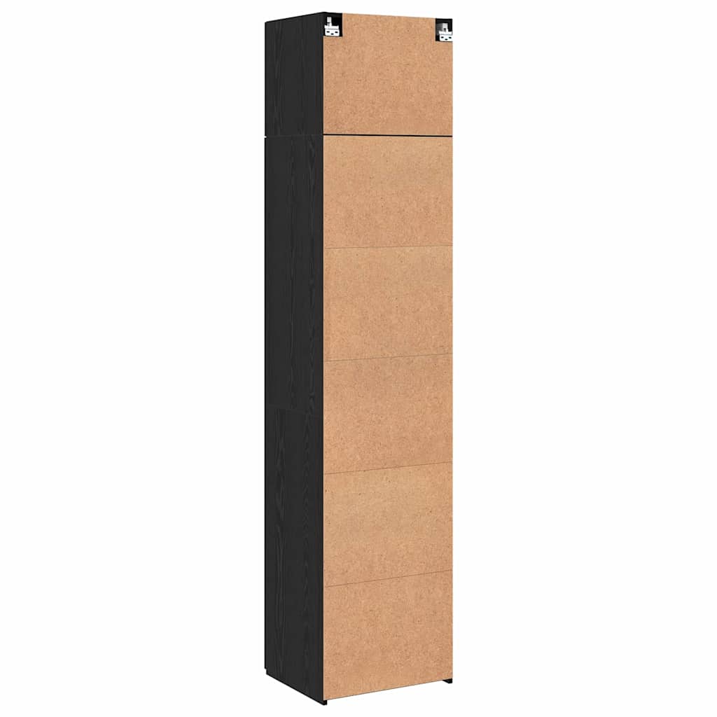 Badschrank Schwarze Eiche 50 x 41 x 225 cm Holzwerkstoff