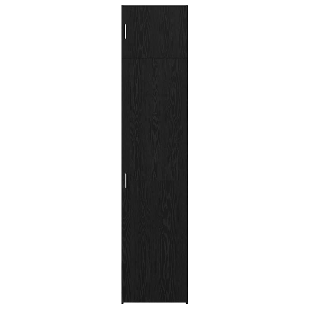 Badschrank Schwarze Eiche 50 x 41 x 225 cm Holzwerkstoff