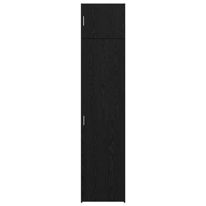 Badschrank Schwarze Eiche 50 x 41 x 225 cm Holzwerkstoff
