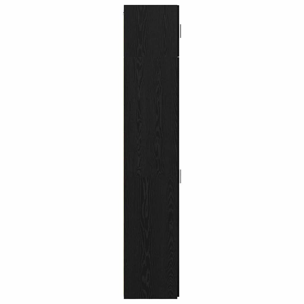 Badschrank Schwarze Eiche 50 x 41 x 225 cm Holzwerkstoff