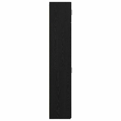 Badschrank Schwarze Eiche 50 x 41 x 225 cm Holzwerkstoff