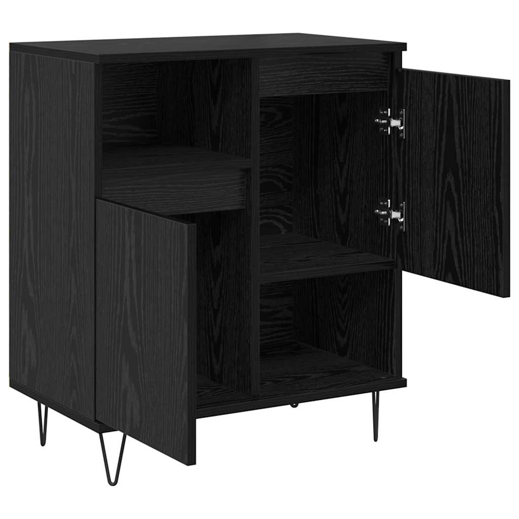 Sideboards 3 pcs Schwarze Eiche 180 x 35 x 70 cm Holzwerkstoff