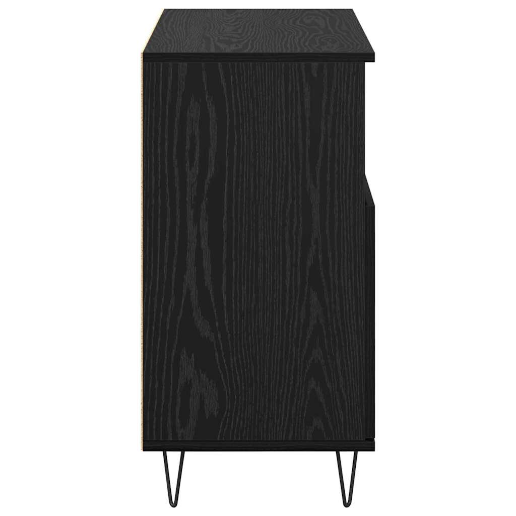 Sideboards 3 pcs Schwarze Eiche 180 x 35 x 70 cm Holzwerkstoff