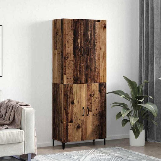 Hochboard Altholz 69,5 x 34 x 180 cm Holzwerkstoff