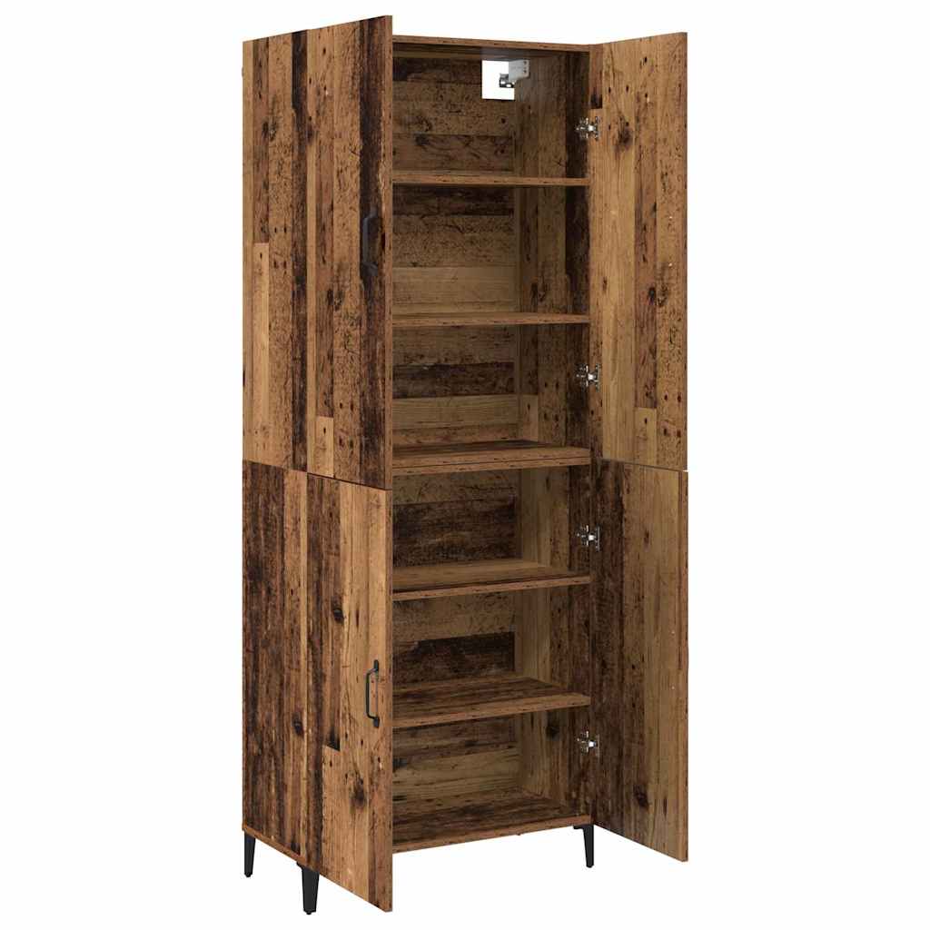 Hochboard Altholz 69,5 x 34 x 180 cm Holzwerkstoff