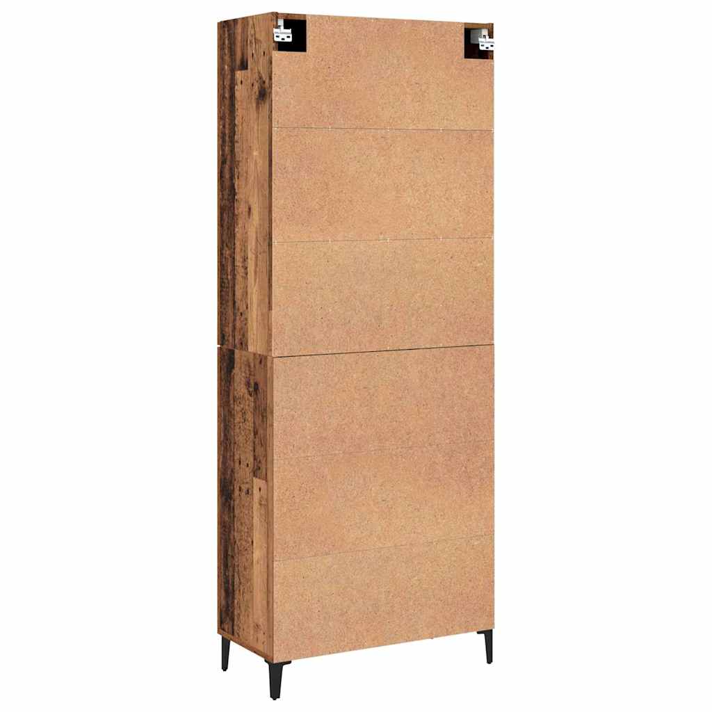 Hochboard 2 pcs Altholz 69,5 x 34 x 180 cm Holzwerkstoff
