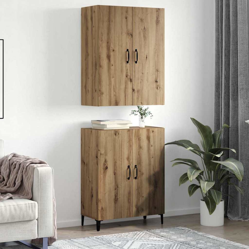 Hochboard Artisan-Eiche 69,5 x 34 x 180 cm Holzwerkstoff