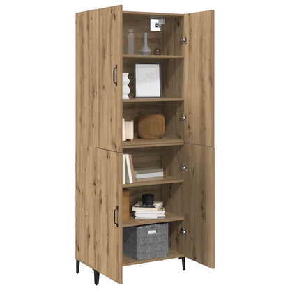 Hochboard Artisan-Eiche 69,5 x 34 x 180 cm Holzwerkstoff