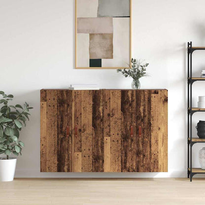 Wandmontierte Schränke 2 pcs Altholz 69.5 x 34 x 90 cm
