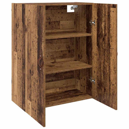 Wandmontierte Schränke 2 pcs Altholz 69.5 x 34 x 90 cm