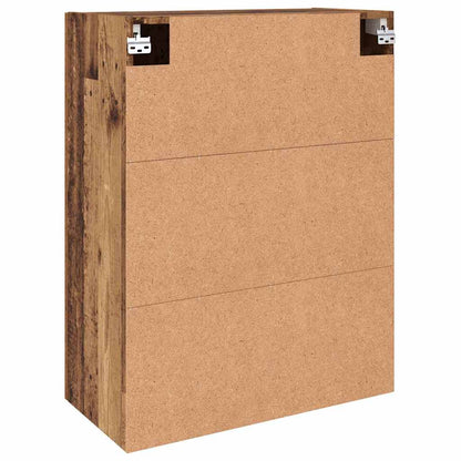 Wandmontierte Schränke 2 pcs Altholz 69.5 x 34 x 90 cm