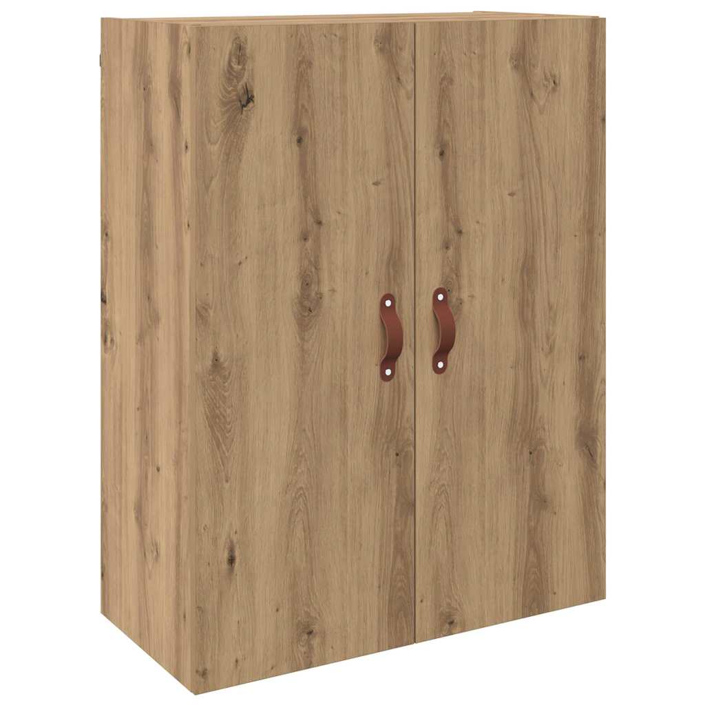 Wandmontierte Schränke 2 pcs Eiche handwerklich