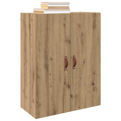 Wandmontierte Schränke 2 pcs Eiche handwerklich