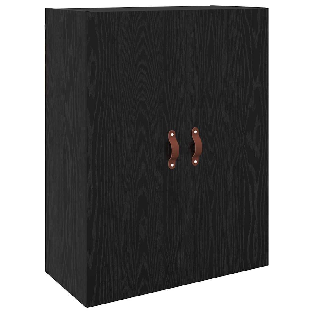 Wandmontierte Schränke 2 pcs Schwarze Eiche 69.5 x 34 x 90 cm