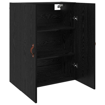 Wandmontierte Schränke 2 pcs Schwarze Eiche 69.5 x 34 x 90 cm
