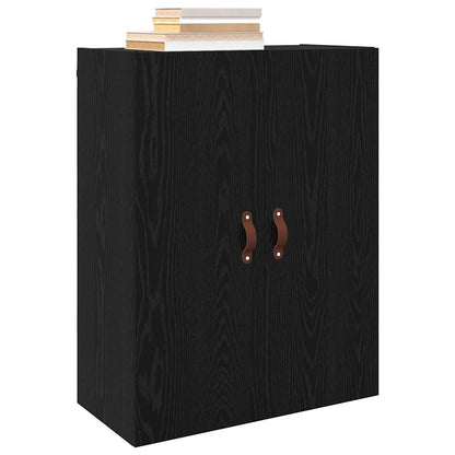 Wandmontierte Schränke 2 pcs Schwarze Eiche 69.5 x 34 x 90 cm