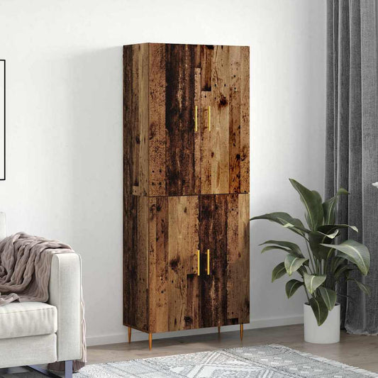 Hochboard Altholz 69,5 x 34 x 180 cm Holzwerkstoff