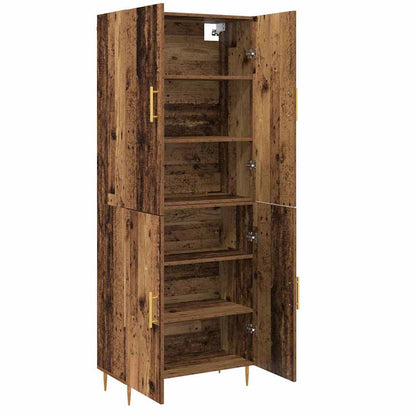 Hochboard Altholz 69,5 x 34 x 180 cm Holzwerkstoff
