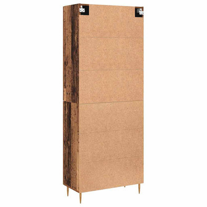 Hochboard Altholz 69,5 x 34 x 180 cm Holzwerkstoff