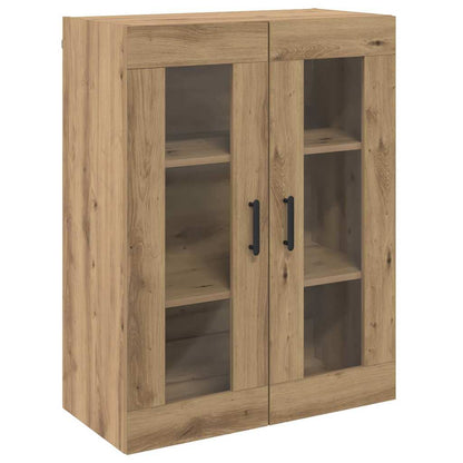 Wandmontierte Schränke 2 pcs Eiche handwerklich