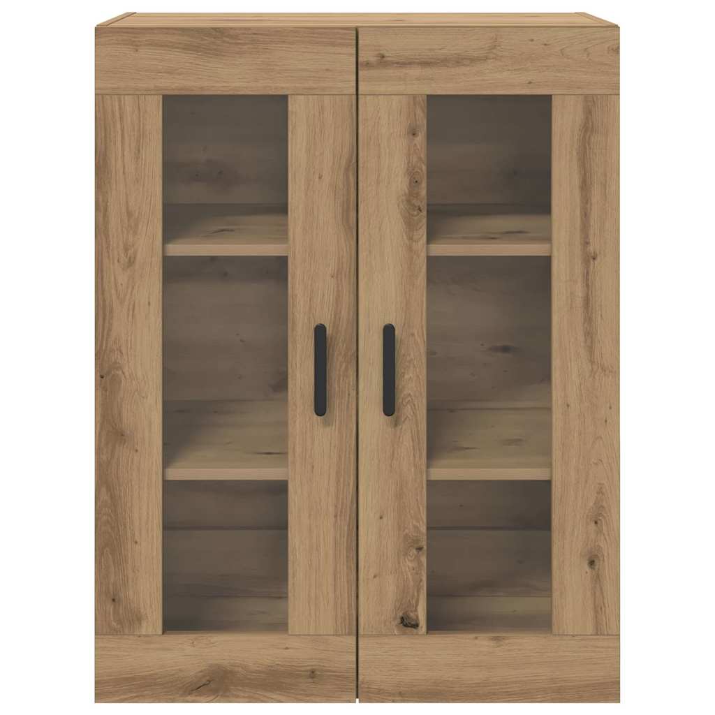 Wandmontierte Schränke 2 pcs Eiche handwerklich
