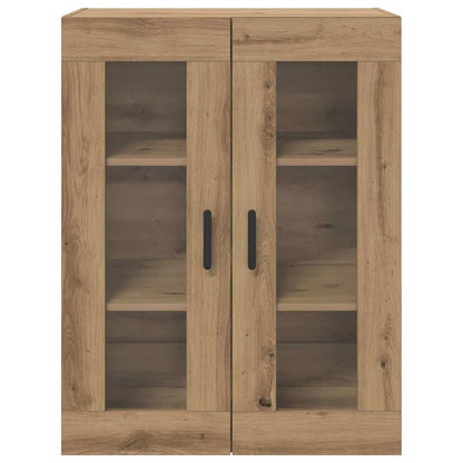 Wandmontierte Schränke 2 pcs Eiche handwerklich