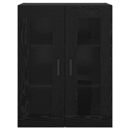 Wandmontierte Schränke 2 pcs Schwarze Eiche 69.5 x 34 x 90 cm