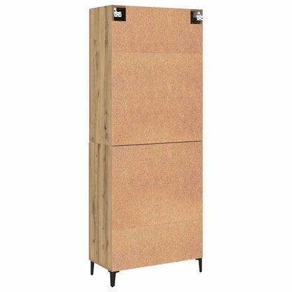 Hochboard 2 pcs Eiche handwerklich 69,5 x 34 x 180 cm