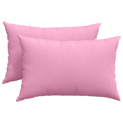 Sofakissen 2 pcs Rosa 60 x 40 cm Stoff
