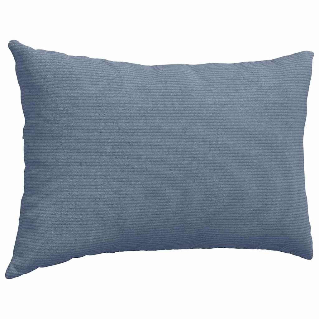 Sofakissen 2 pcs Blau 60 x 40 cm Cordstoff