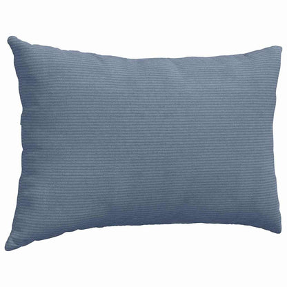 Sofakissen 2 pcs Blau 60 x 40 cm Cordstoff