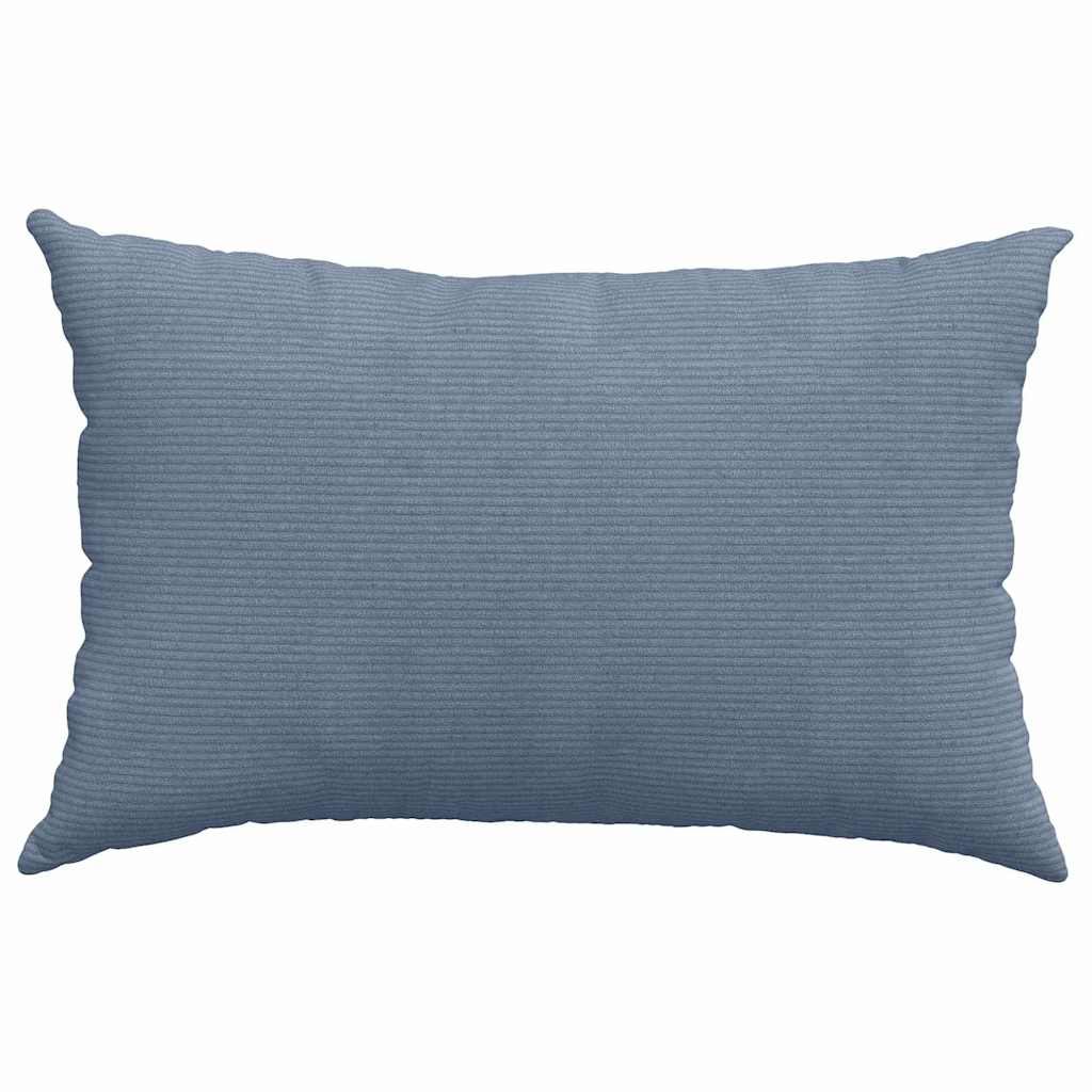 Sofakissen 2 pcs Blau 60 x 40 cm Cordstoff