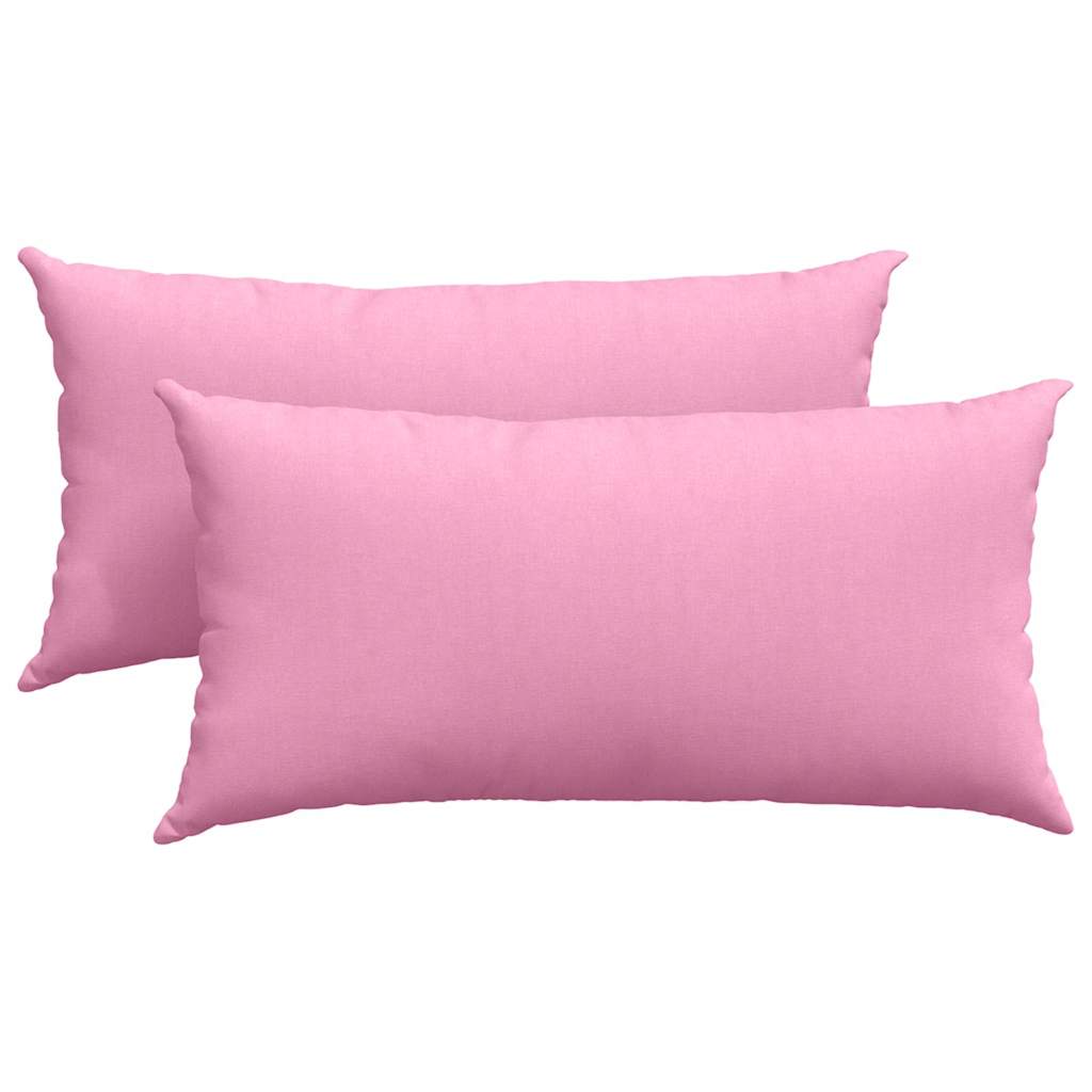 Sofakissen 2 pcs Rosa 80 x 40 cm Stoff