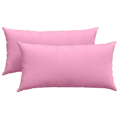 Sofakissen 2 pcs Rosa 80 x 40 cm Stoff