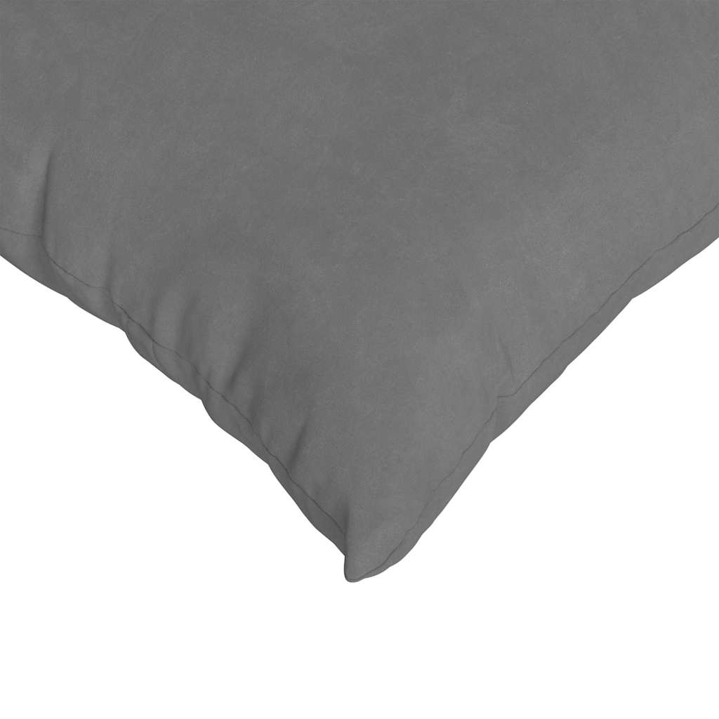 Sofakissen 2 pcs Dunkelgrau 80 x 40 cm Stoff