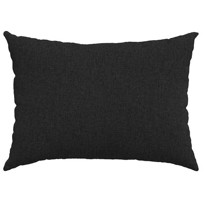 Sofakissen 2 pcs Schwarz 70 x 50 cm Stoff