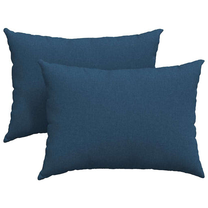 Sofakissen 2 pcs Blau 70 x 50 cm Stoff