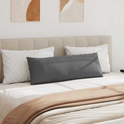 Sofakissen 2 pcs Dunkelgrau 120 x 40 cm Stoff