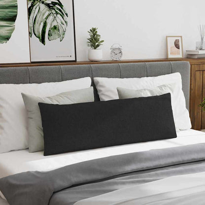 Sofakissen 2 pcs Schwarz 120 x 40 cm Stoff