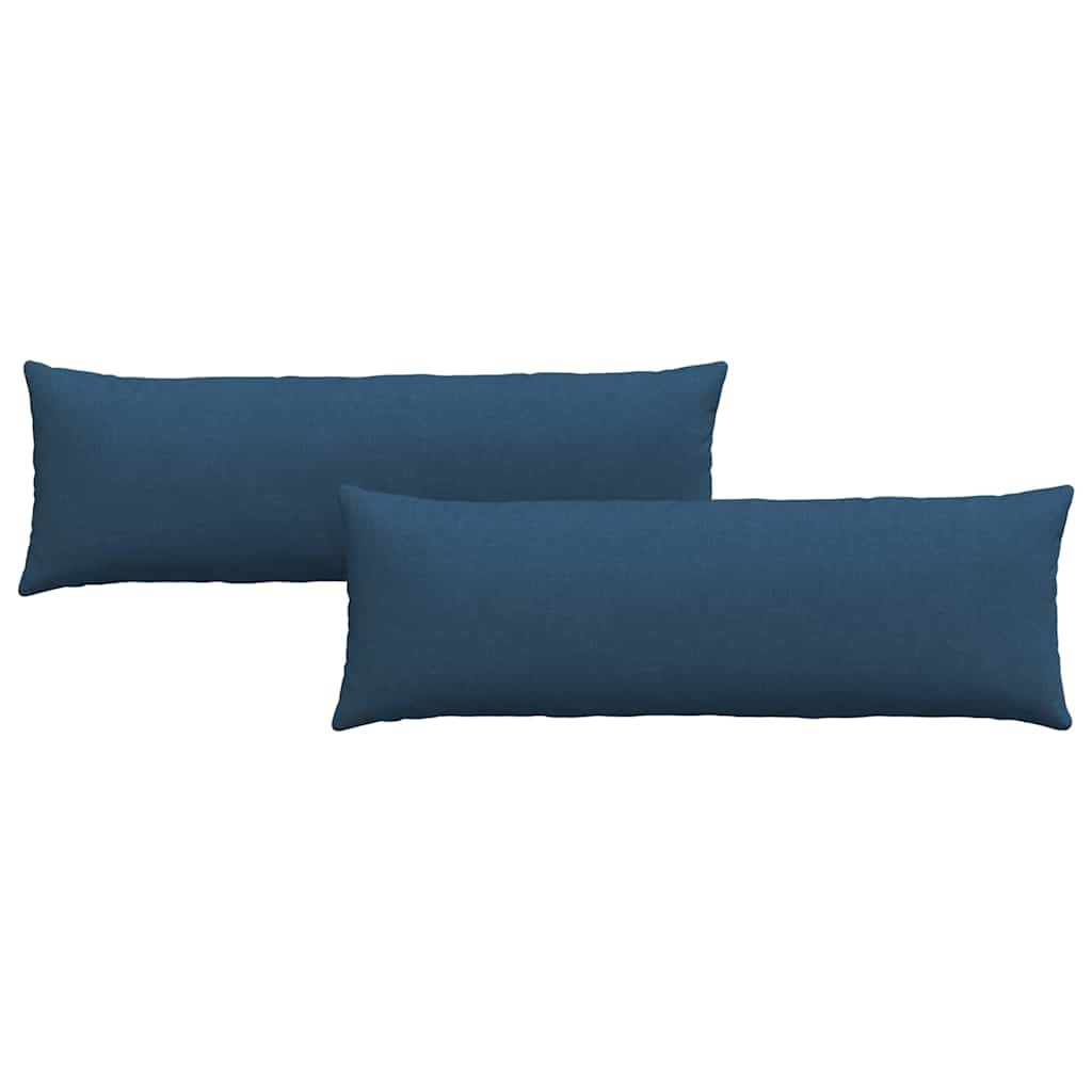 Sofakissen 2 pcs Blau 120 x 40 cm Stoff