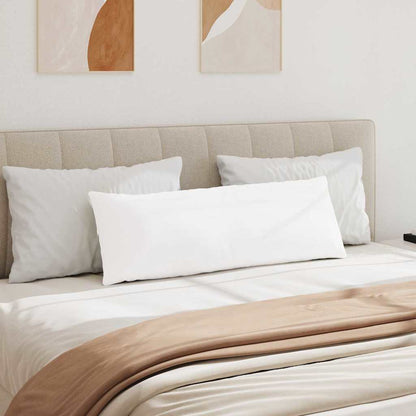 Sofakissen 2 pcs Weiß 120 x 40 cm Stoff