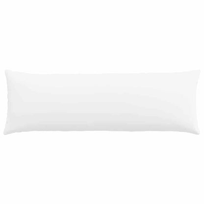 Sofakissen 2 pcs Weiß 120 x 40 cm Stoff