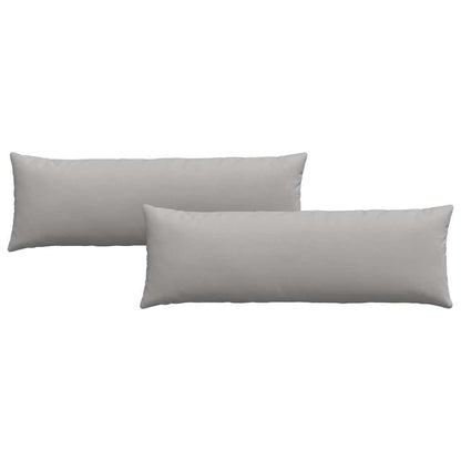 Sofakissen 2 pcs Grau 120 x 40 cm Stoff