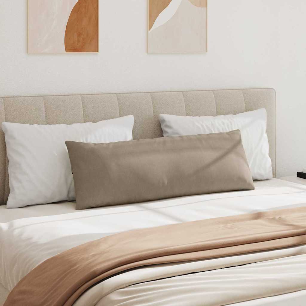 Sofakissen 2 pcs Taupe 120 x 40 cm Stoff