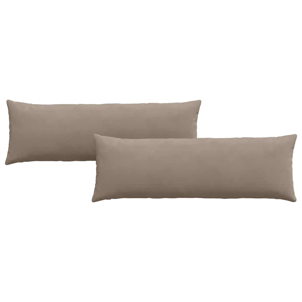 Sofakissen 2 pcs Taupe 120 x 40 cm Stoff
