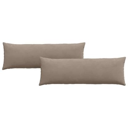 Sofakissen 2 pcs Taupe 120 x 40 cm Stoff