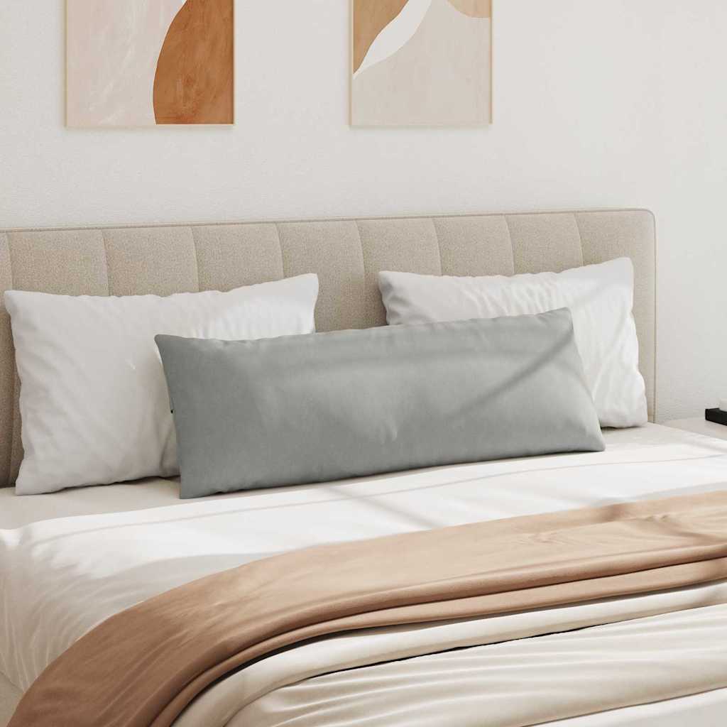 Sofakissen 2 pcs Hellgrau 120 x 40 cm Stoff