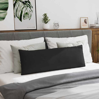 Sofakissen 2 pcs Schwarz 120 x 40 cm Stoff