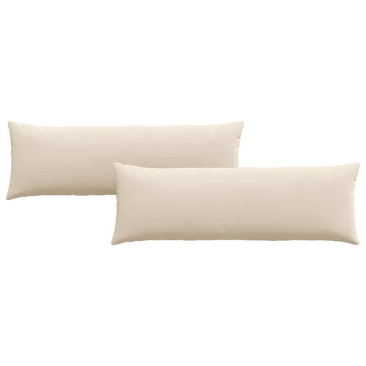 Sofakissen 2 pcs Beige 120 x 40 cm Stoff