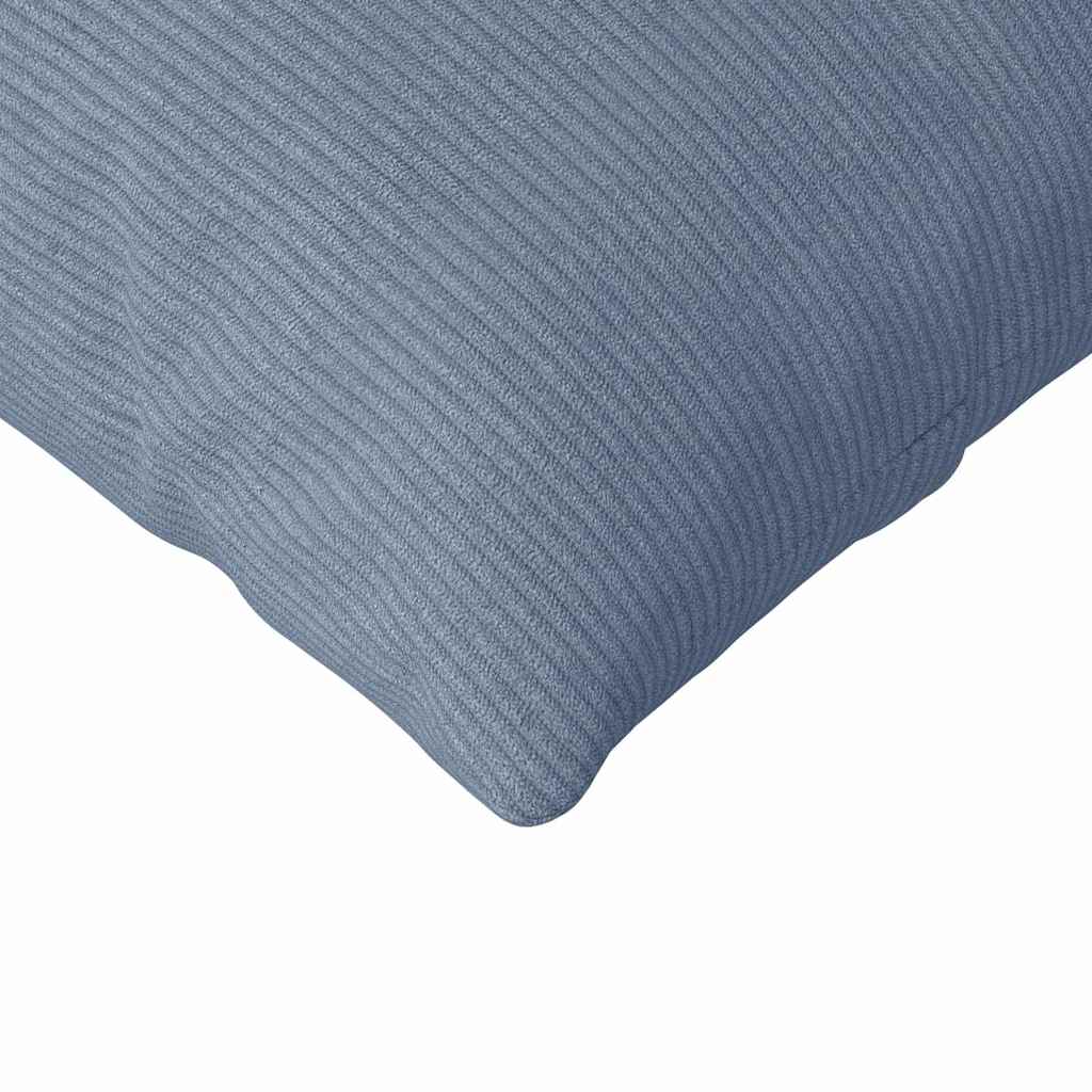 Sofakissen 2 pcs Blau 120 x 40 cm Cordstoff